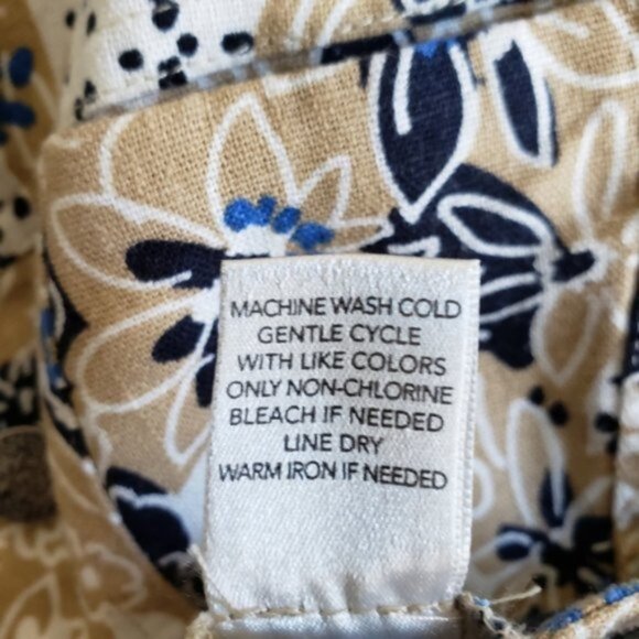 Christopher & Banks Linen/Rayon Blend Jacket Blazer Floral size S Resort Boho - Picture 6 of 12